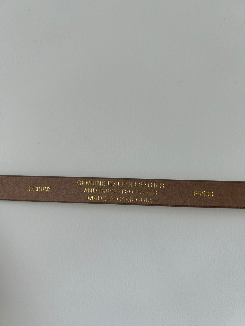J. Crew Metallic Gold Skinny Leather Belt - Picture 10 of 14